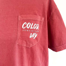Item #2: ADULT COLOR DAY POCKET TEE- RED item