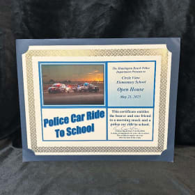 37. Police Car Ride to School item