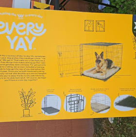 EveryYay Going Places 1-Door Folding Dog Crate, 48" L X 30. item