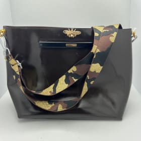 #153 Vintage Gucci Patent Leather Tote Bag item