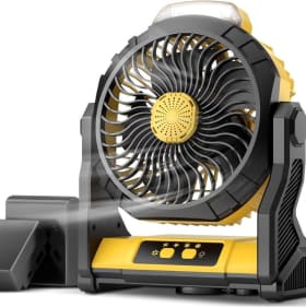 Portable Fan W/ 2 10000mAh Detachable Batteries/Power Banks item