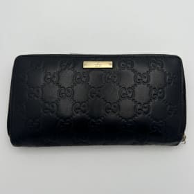 #162 Gucci Guccissima Zip-Around Long Wallet item