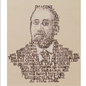 "Imagine" print of John Washington item