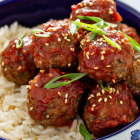 Sesame Sandwiches - Meatball Rice Bowl item