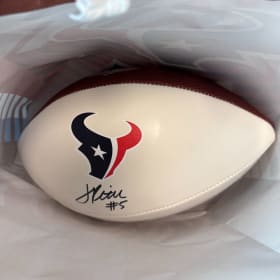 Jalen Pitre Autographed Football item