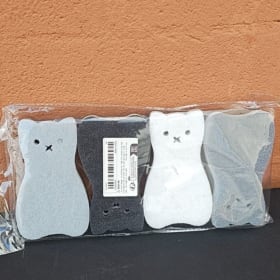 Set of 4 Cat Shaped Sponges item
