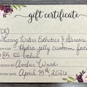 Living Waters Esthetics & Skincare Facial Certificate item