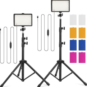 LED Photo Lighting Kit with 4 Color Filters, Dimmable 5600 item