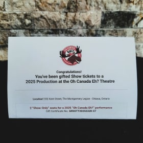 SOLD Oh Canada Eh! Show Tickets item
