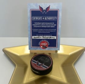 Martin Fehervary Signed Hockey Puck item