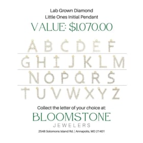 Little Ones Customized Initial Pendant item