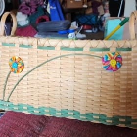 Homemade Quilt with Tote item