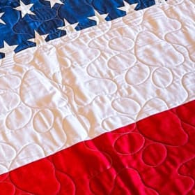 American Flag Quilt made by Quilts for K9s item