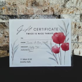 SOLD SOLD Twice is Nice Gift Certificate item
