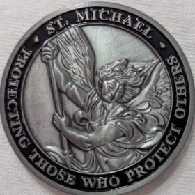 Law Enforcement Canine American Flag Challenge Coin item