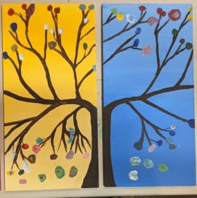 2nd grade "Tree of Life" painting item