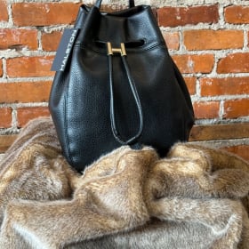HALSTON BLACK BACKPACK item