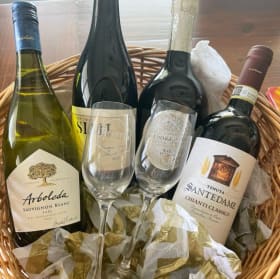 A Most Decadent Wine Basket Fit for a Lady or Lord item