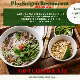 Pho Saigon lunch and Saigon Nails pedicure item