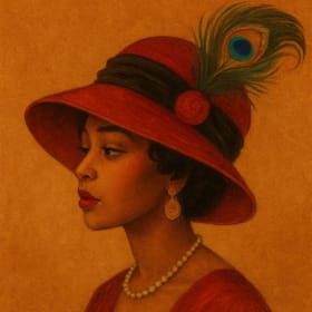 Crowned in Harlem Renaissance Women's Hat Showcase item