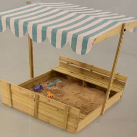 Wooden Sandpit with Canopy item