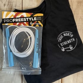 Embroidered Black T-Shirt and Elite Freestyle Rope item