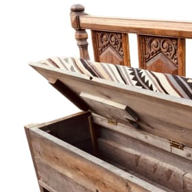 Rustic Handcrafted Storage Bench item