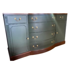 Elegant Serpentine-Front Credenza item