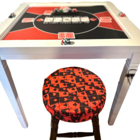 High-Top Game Table Set with Stools and Bonus Extras item