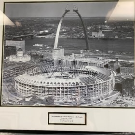The Arch and "Old" Busch Stadium item