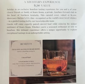 A Michter's Experience: Bourbon Tasting item