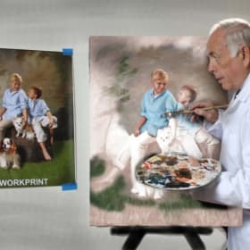 16" x 20" Custom Oil Painting Portrait! (1 of 2) item