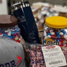 Land of the Free because of the Brave - basket of goodies item