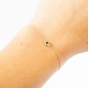 Amber Erin - Bezel Set Blue Sapphire Solitaire Bolo Bracelet item