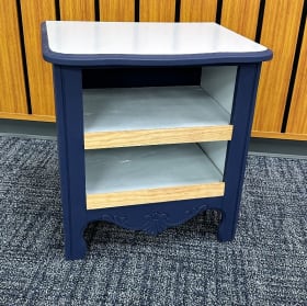 Navy Blue Formica Top Coffee Table item