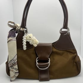 #191 Prada Nylon Leather Shoulder Bag item