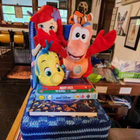 “Under the Sea” crochet covered Melissa & Doug Reading Chair item