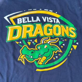 BVE Grandma Dragon Blue Tshirt (ADULT MEDIUM) item