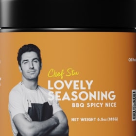 Chef Stuart Signed Book & 3 Seasonings item