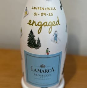 Custom Decorated Wine Bottle item