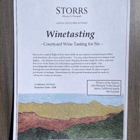 Wine Tasting for 6 at Storrs item