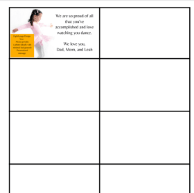 PICK A TEMPLATE - 1/8TH BUSINESS CARD (COLOR ONLY) item