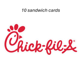 Chik Fil A - 10 sandwich cards item