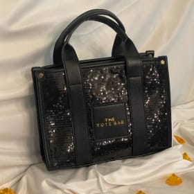 Black Sequin "The Tote Bag" item