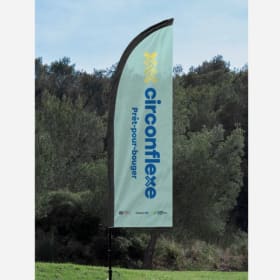 Drapeau publicitaire - Piquet et base item