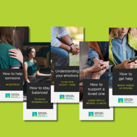 Series of brochures (5 topics) – Mental Health – ENGLISH item