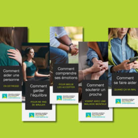 Series of brochures (5 topics) – Mental Health – FRENCH*** item