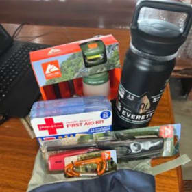 Camping Back Pack Full of Camping Goodies item
