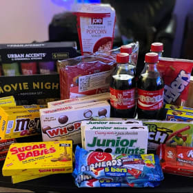 Family Movie Night Basket. SOLD item