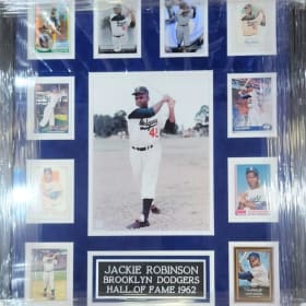 65. Dodgers Jackie Robinson 10-Card Display item
